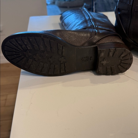 TORY BURCH BROWN LEATHER RIDING BOOTS SIZE 10 like new condition - Picture 5 of 9